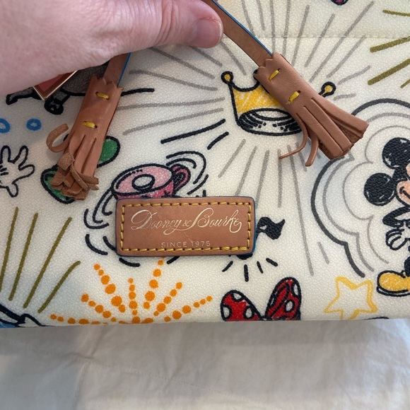 Disney Dooney & Bourke Sketch Tassel Tote Handbag - Picture 7 of 15